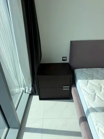 bed and side cabinet / nightstand in good condition