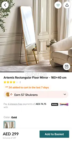 Mirror Home center 160x40