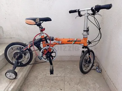 Foldable Bicycle with training wheels optional.