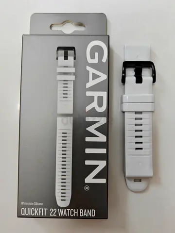 Garmin QuickFit 22 White Silicone Watch Band - Genuine