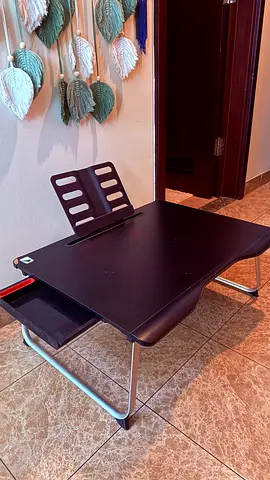 Portable Laptop Bed Tray Table with Adjustable Book Stand