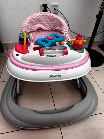 Baby walker activity seat with toys - good condition