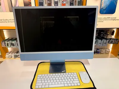 Apple iMac M3 - 24 inch 2023 ( 8 GB / 256 GB ) Blue - Like New Condition with 12 Months Warranty