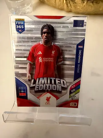 Limited Edition FIFA 365 Football Trading Card - Liverpool Player (Sleeved)