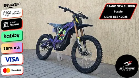 SURRON BRAND NEW PURPLE SURRON LIGHT BEE X 2025 WITH 1 YEAR WARRANTY FOR SALE