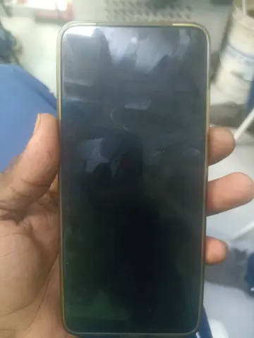 Used smartphone with screen protector and case