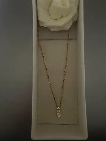 Gold-Plated Silver Necklace for Sale (never used)سلسله فضه مغطاة بالذهب للبيع (غير مستعمله)