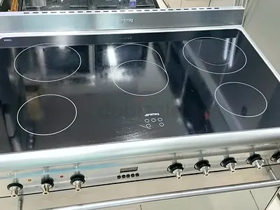 Smeg electric cooker 5 burner 90×60 like new condition