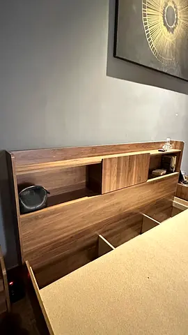 King size bed set with side tables