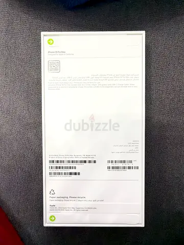 Sealed Apple iPhone 18 pro max (new in box) - unopened. Best selling Burgundy color. 1 TB storage