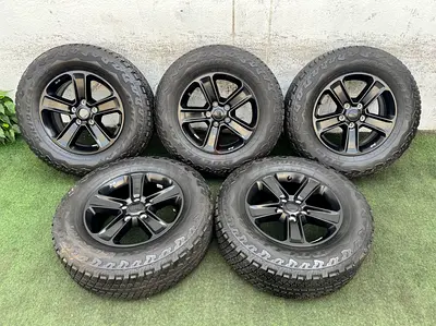 Genuine Jeep Sahara 18" Rims (Set of 5) + Bridgestone A/T Tires (Bonus)