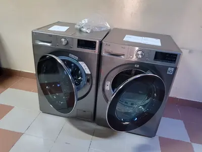 Latest model LG brand 9x9 kg separate washing machine and dryer