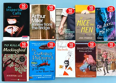 Collection of 10 Classic & School Literature Books - Mixed Titles
