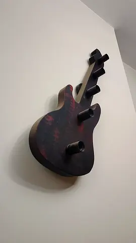 Decorative wall light guitar shape