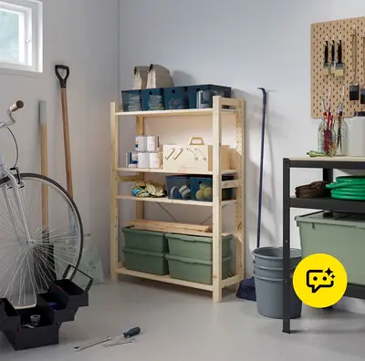 Storage shelves