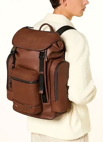 TUMI Brown leather backpack - brand new