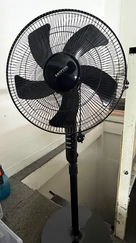 Krypton Black Pedestal Standing Fan - Good Condition one month used