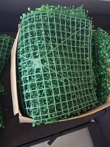 Boxwood Artificial Hedge Mat - Faux Greenery Panels (Set)