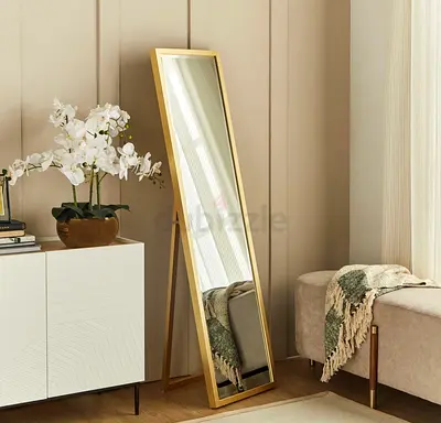 Home Center Gold Mirror 164x44 cm