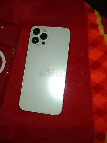 iPhone 12 Pro Max Silver - Good Condition with Clear Case
