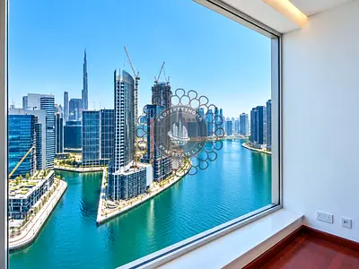 Vacant & Upgraded Office | Canal & Burj View