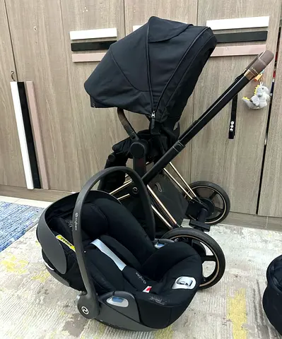 3-in-1 Travel system Cybex Priam stroller with cot and car seat