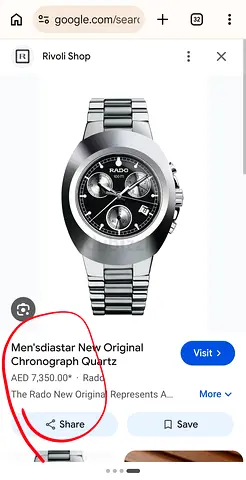 Rado diastar chronograph 💯% original