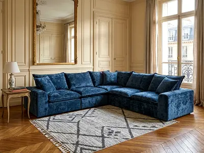 The One Blue L-Shape Sofa – Brand New
Beautiful blue L-shape sofa from The One, featuring a modern