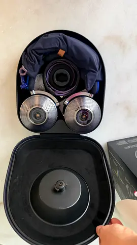 NEW: Dyson Noise-Cancelling Headphones with Air pPrifier - Excellent Condition with Hard Case & Box