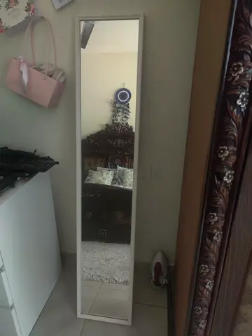 IKEA Full-length wall mirror with white frame - good condition