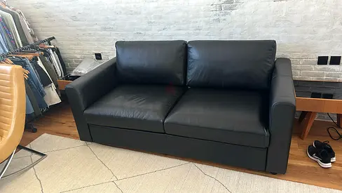Selling high-quality Leather Ikea Vimle 2 Seater Sofa bed