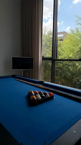 Used 3 in 1 7ft Pool Table/table tennis/air hockey with Accessories - Blue Felt