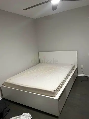 Ikea malm queen bed with ikea mattress like new - Excellent condition