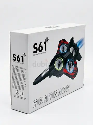 S61 Unbreakable EPP Foam RC Drone Jet with 360° Flip & LED Lights
