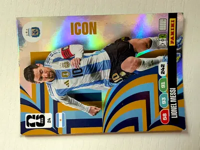 Panini Icon Lionel Messi Collectible Football Card