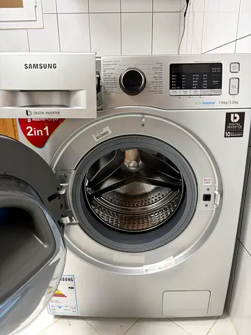 Samsung EcoBubble Front Load Washing Machine+Dryer - 7+5kg, Good Condition