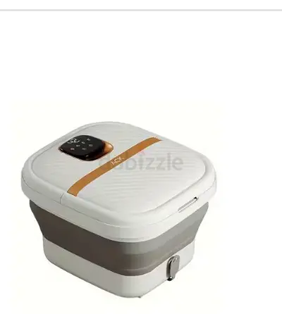 Portable Foldable Foot Spa Massager - Compact White
