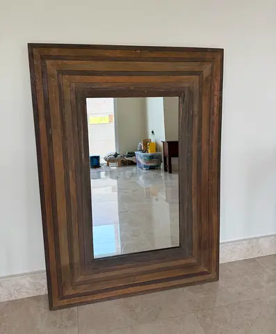 Large Solid Wood Frame Mirror