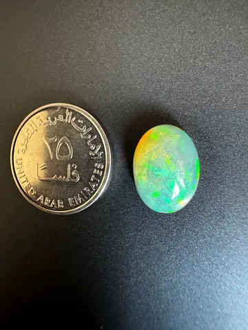3.76 Carats Natural Untreated Ethiopian Welo Opal Oval/Cabochon Dim: 14 X 10.4 X 5.4 MM