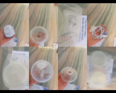 Electric Breast Pump with Spare Parts-Lightly Used-spare parts untouched- free manual pump parts
