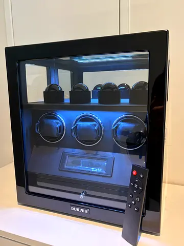 Automatic Watch Winder Fingerprint Lock LCD Touch Screen