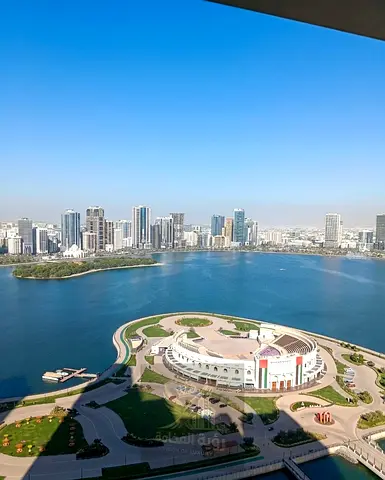 3 Bedroom Apartment for Rent in Al Majaz 3, Sharjah | Sea View | Gym, Pool & Parking