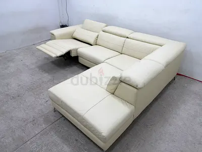Brand new condition pure leather electric recliner sofa