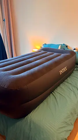 Intex Inflatable Air Mattress with Built-in Electric Pump & Storage Bag