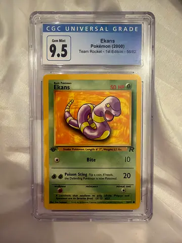 First edition 9.5 gem mint graded pokemon card