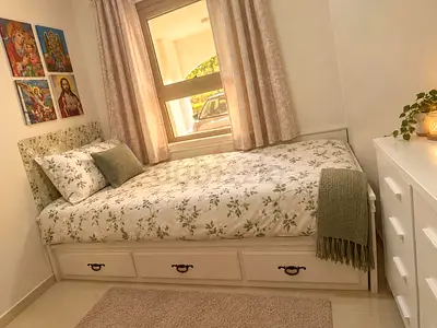 Single Bed and Small drawer