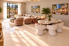 Fully Furnished 1BR | Partial Lagoon View | Freehold | Relaxing Living with Landscaped Gardens at Ti