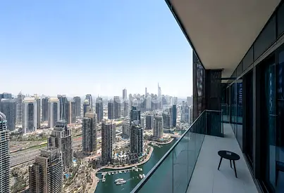 High Floor | Marina and Golf View | Semi Furnished