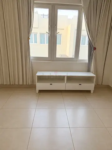Low white TV cabinet / media console - good condition