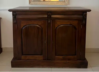 Dark Brown Wooden Unit